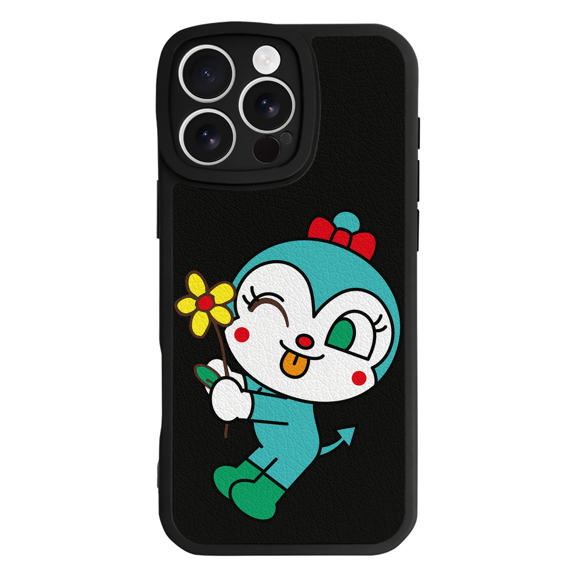 （画像用） アンパンマン Anpanman 【iPhone 16シリーズ対応】シリコンスマホケース（レザー調） 材質：シリコン